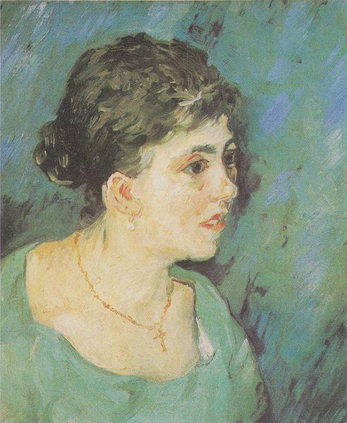 Vincent Van Gogh Portrait of a Lady in Blue